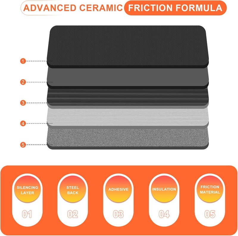 SUPLABEL Front Ceramic Disc Brake Pads HZ1061 Compatible with BMW 328i 525i 325i 328xi 528i 128i 330i Z4 325xi 330xi 335xi X1 120i 323i - Image 3